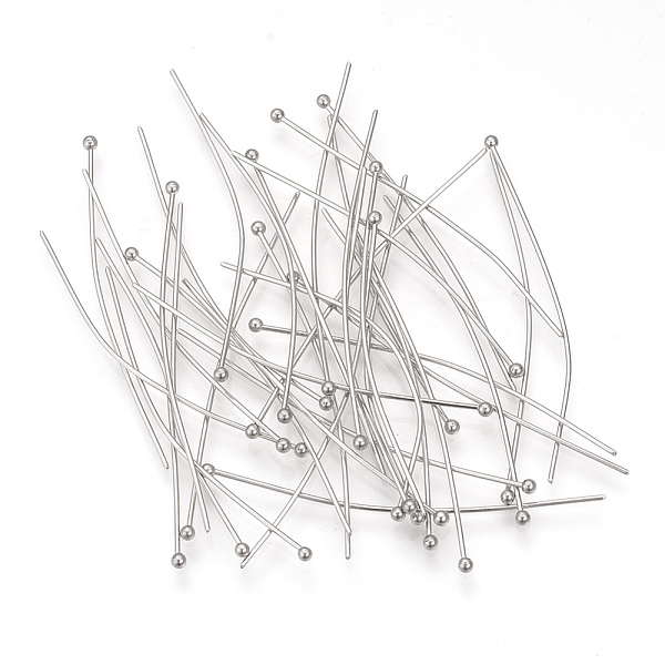 PandaHall 304 Stainless Steel Ball Head pins, Stainless Steel Color, 50x0.7mm, 21 Gauge, Head: 2mm 304 Stainless Steel
PandaHall 304 Stainless Steel Ball Head pins, Stainless Steel Color, 50x0.7mm, 21 Gauge, Head: 2mm 304 Stainless Steel