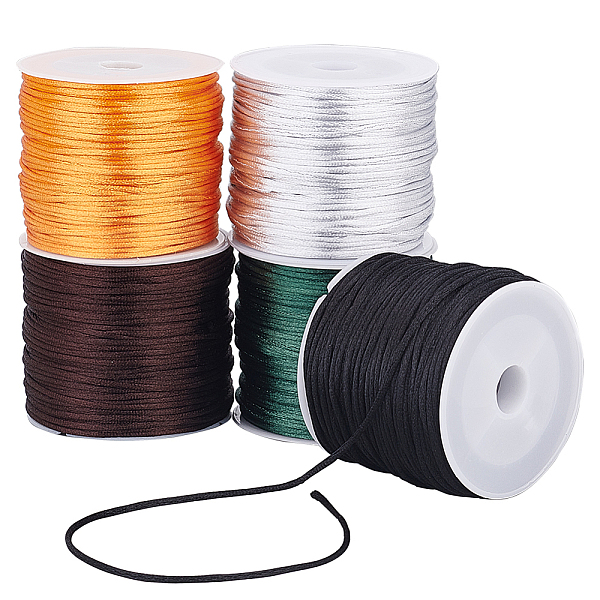 PandaHall PH 160 Yards 1mm Bracelet String, Rattail Satin Nylon Trim Cord Silky Cord Satin Thread for Macrame Kumihimo Friendship Bracelet..., Multicolor
PandaHall PH 160 Yards 1mm Bracelet String, Rattail Satin Nylon Trim Cord Silky Cord Satin Thread for Macrame Kumihimo Friendship Bracelet..., Multicolor