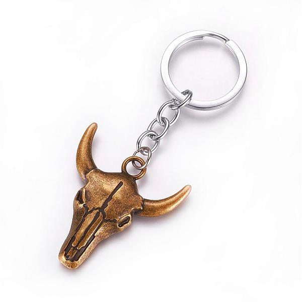 PandaHall Alloy Keychain, Ox-Head, with Iron Findings, Antique Bronze, 94mm Alloy Other Animal
PandaHall Alloy Keychain, Ox-Head, with Iron Findings, Antique Bronze, 94mm Alloy Other Animal