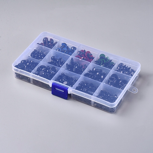 PandaHall Craft Plastic Doll Eyes, Stuffed Toy Eyes, Mixed Color, 19x10x2.2cm, about 786pcs/box Plastic Half Round Multicolor
PandaHall Craft Plastic Doll Eyes, Stuffed Toy Eyes, Mixed Color, 19x10x2.2cm, about 786pcs/box Plastic Half Round Multicolor