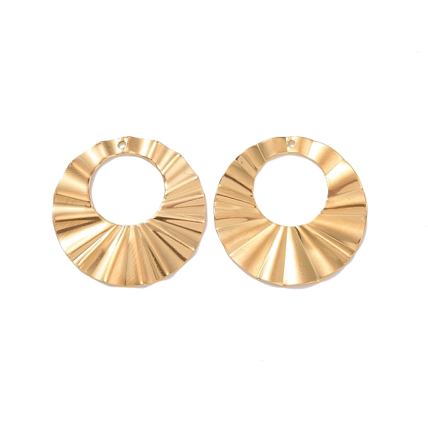 PandaHall 304 Stainless Steel Pendants, Wavy Textured Ring Charm, Golden, 32x1mm, Hole: 1.2mm 304 Stainless Steel Ring
PandaHall 304 Stainless Steel Pendants, Wavy Textured Ring Charm, Golden, 32x1mm, Hole: 1.2mm 304 Stainless Steel Ring