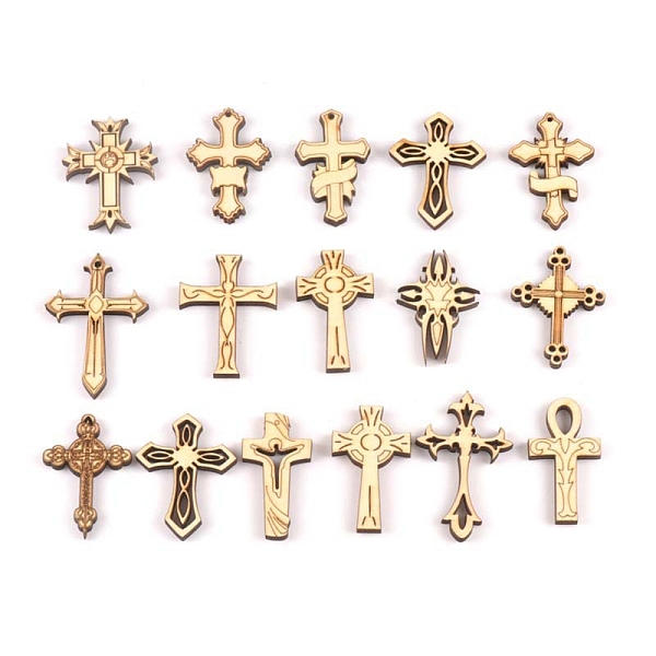 PandaHall Wood Pendants, Wood Embellishments, Religion, Cross, Mixed Color, 45x25x2.5mm, Hole: 1.6~1.8mm, about 100pcs/bag Wood Cross..., Multicolor
PandaHall Wood Pendants, Wood Embellishments, Religion, Cross, Mixed Color, 45x25x2.5mm, Hole: 1.6~1.8mm, about 100pcs/bag Wood Cross..., Multicolor