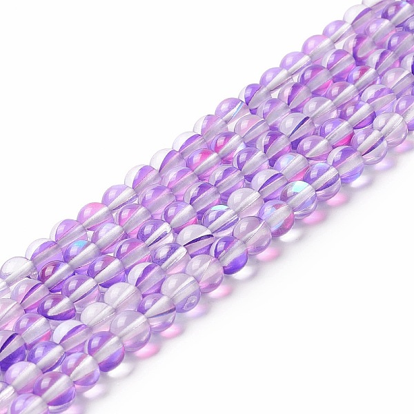 PandaHall Synthetic Moonstone Beads Strands, Round, Blue Violet, 6mm, Hole: 0.8mm, about 63pcs/strand, 14.57''~15.55''(37~39.5cm) Moonstone...
PandaHall Synthetic Moonstone Beads Strands, Round, Blue Violet, 6mm, Hole: 0.8mm, about 63pcs/strand, 14.57''~15.55''(37~39.5cm) Moonstone...