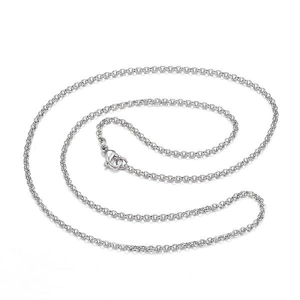 PandaHall 304 Stainless Steel Necklaces, Rolo Chain Necklaces, Stainless Steel Color, 23.62 inch(60cm) 304 Stainless Steel
PandaHall 304 Stainless Steel Necklaces, Rolo Chain Necklaces, Stainless Steel Color, 23.62 inch(60cm) 304 Stainless Steel
