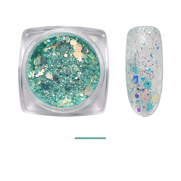 PandaHall Shining Nail Art Glitter, Manicure Sequins and Shining Powder, DIY Sparkly Paillette Tips Nail, Aquamarine, 1~3x1~3mm Plastic..., Green
PandaHall Shining Nail Art Glitter, Manicure Sequins and Shining Powder, DIY Sparkly Paillette Tips Nail, Aquamarine, 1~3x1~3mm Plastic..., Green