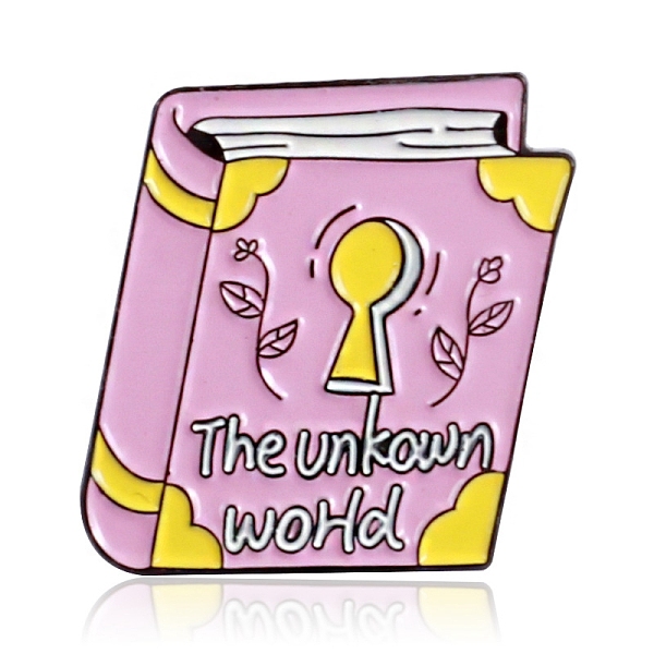 PandaHall Book with Word The Unkown World Enamel Pin, Electrophoresis Black Plated Alloy Badge for Backpack Clothes, Pearl Pink, 23x20mm...
PandaHall Book with Word The Unkown World Enamel Pin, Electrophoresis Black Plated Alloy Badge for Backpack Clothes, Pearl Pink, 23x20mm...