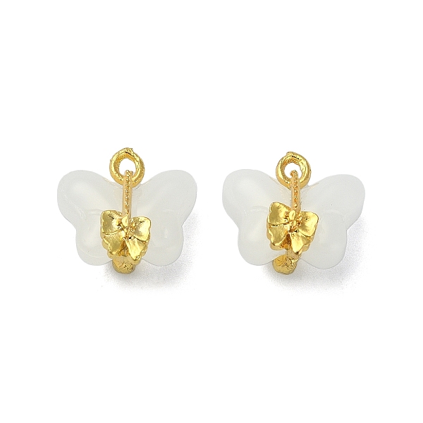PandaHall Light Gold Tone Alloy with Glass Charms, Butterfly Charm, WhiteSmoke, 14~14.5x14~14.5x9~9.5mm, Hole: 1.5~1.8mm Alloy+Glass..., White
PandaHall Light Gold Tone Alloy with Glass Charms, Butterfly Charm, WhiteSmoke, 14~14.5x14~14.5x9~9.5mm, Hole: 1.5~1.8mm Alloy+Glass..., White