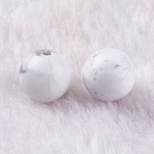 PandaHall Natural Howlite Beads, Half Drilled, Round, 8~9mm, Hole: 1.2mm Howlite Round
PandaHall Natural Howlite Beads, Half Drilled, Round, 8~9mm, Hole: 1.2mm Howlite Round