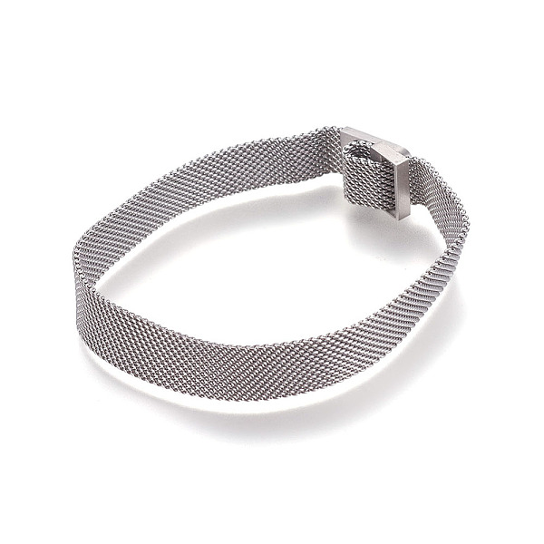 PandaHall Iron Mesh Chain Bracelet Making, with Magnetic Clasps, Fit Slide Charms, Stainless Steel Color, 9 inch(23cm), 10mm Iron
PandaHall Iron Mesh Chain Bracelet Making, with Magnetic Clasps, Fit Slide Charms, Stainless Steel Color, 9 inch(23cm), 10mm Iron