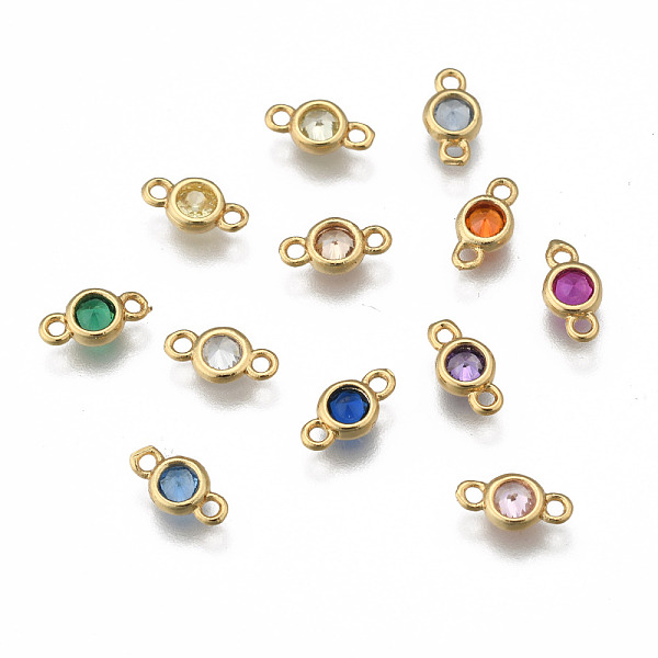 PandaHall Brass Mixed Color Rhinestone Links Connectors, Birthstone Links, Flat Round, Cadmium Free & Lead Free, Golden, 8x4x2mm, Hole: 1mm..., Multicolor
PandaHall Brass Mixed Color Rhinestone Links Connectors, Birthstone Links, Flat Round, Cadmium Free & Lead Free, Golden, 8x4x2mm, Hole: 1mm..., Multicolor