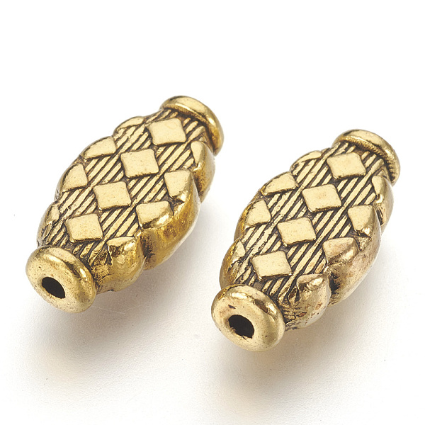 PandaHall Tibetan Style Alloy Beads, Oval, Lead Free & Cadmium Free, Antique Golden, 17x9x3.5mm, Hole: 2mm Alloy Oval
PandaHall Tibetan Style Alloy Beads, Oval, Lead Free & Cadmium Free, Antique Golden, 17x9x3.5mm, Hole: 2mm Alloy Oval