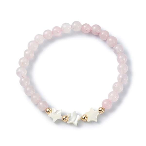 PandaHall Natural Rose Quartz Round Beaded Bracelets, with Shell, for Women, Star, 1/8~3/8 inch(0.4~0.85cm), Inner Diameter: 2-1/8 inch...
PandaHall Natural Rose Quartz Round Beaded Bracelets, with Shell, for Women, Star, 1/8~3/8 inch(0.4~0.85cm), Inner Diameter: 2-1/8 inch...
