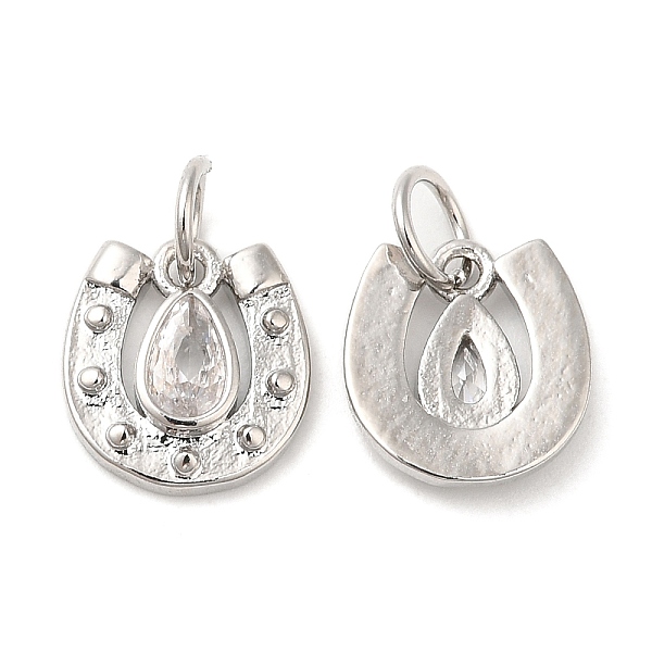 PandaHall Rack Plating Brass with Cubic Zirconia Pendants, Long-Lasting Plated, Lead Free & Cadmium Free, Stirrup Charm, Platinum, 10x10x2mm..., Clear
PandaHall Rack Plating Brass with Cubic Zirconia Pendants, Long-Lasting Plated, Lead Free & Cadmium Free, Stirrup Charm, Platinum, 10x10x2mm..., Clear