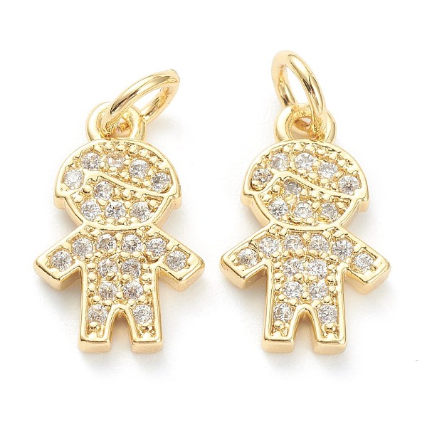 PandaHall Brass Micro Pave Clear Cubic Zirconia Pendants, Long-Lasting Plated, Boy, Real 18K Gold Plated, 14x9x1.5mm, Hole: 3.4mm...
PandaHall Brass Micro Pave Clear Cubic Zirconia Pendants, Long-Lasting Plated, Boy, Real 18K Gold Plated, 14x9x1.5mm, Hole: 3.4mm...