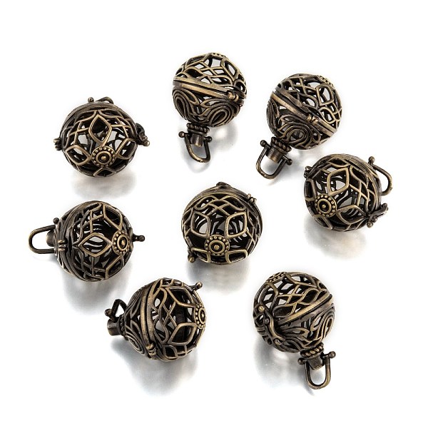 PandaHall Round Brass Hollow Cage Pendants, For Chime Ball Pendant Necklaces Making, Lead Free & Cadmium Free, Brushed Antique Bronze...
PandaHall Round Brass Hollow Cage Pendants, For Chime Ball Pendant Necklaces Making, Lead Free & Cadmium Free, Brushed Antique Bronze...