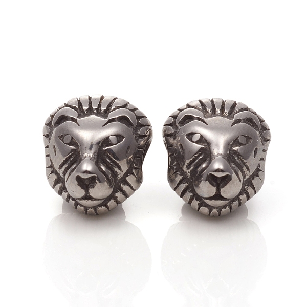 PandaHall 304 Stainless Steel Beads, Lion, Antique Silver, 12x10.5x8mm, Hole: 3mm 304 Stainless Steel Lion
PandaHall 304 Stainless Steel Beads, Lion, Antique Silver, 12x10.5x8mm, Hole: 3mm 304 Stainless Steel Lion