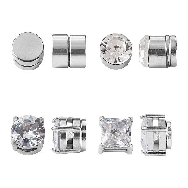 PandaHall 8Pcs 4 Style Clear Cubic Zirconia Flat Round Clip-on Earrings, Magnetic Titanium Steel & 316 Stainless Steel Non-piercing...
PandaHall 8Pcs 4 Style Clear Cubic Zirconia Flat Round Clip-on Earrings, Magnetic Titanium Steel & 316 Stainless Steel Non-piercing...