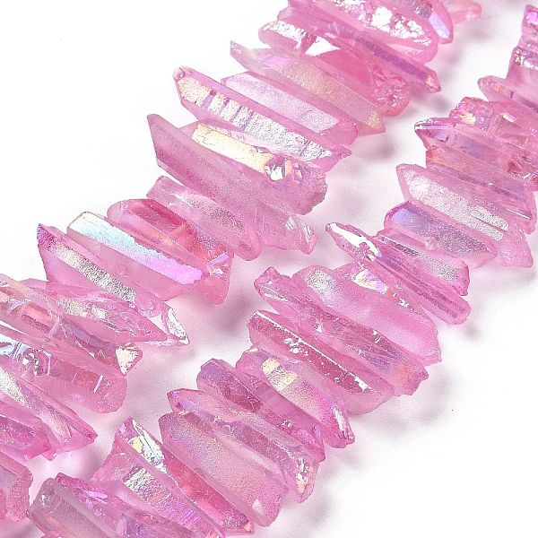 PandaHall Natural Quartz Crystal Points Beads Strands, Dyed, Nuggets, Plum, 15~30x4~8x4~7mm, Hole: 1mm, 8 inch Quartz Crystal Nuggets Purple
PandaHall Natural Quartz Crystal Points Beads Strands, Dyed, Nuggets, Plum, 15~30x4~8x4~7mm, Hole: 1mm, 8 inch Quartz Crystal Nuggets Purple