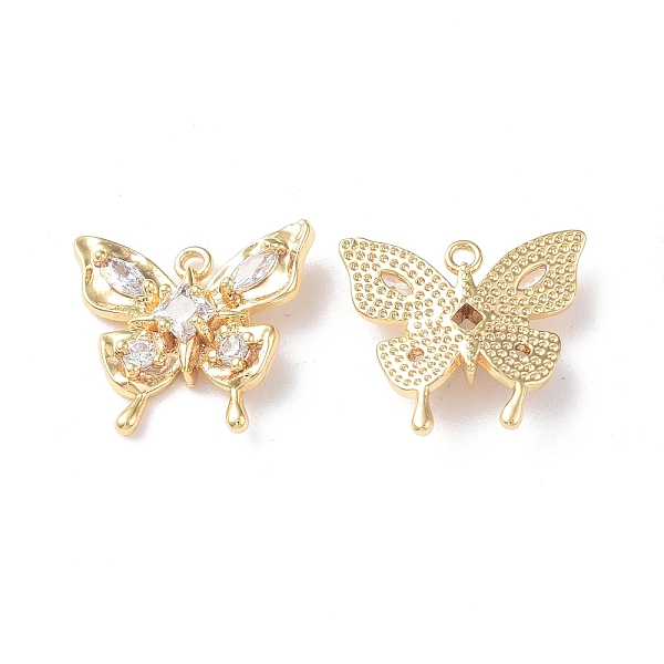 PandaHall Brass Micro Pave Cubic Zirconia Pendants, Butterfly, Real 18K Gold Plated, 14x15.5x4.5mm, Hole: 1mm Brass+Cubic Zirconia Butterfly..., Clear
PandaHall Brass Micro Pave Cubic Zirconia Pendants, Butterfly, Real 18K Gold Plated, 14x15.5x4.5mm, Hole: 1mm Brass+Cubic Zirconia Butterfly..., Clear