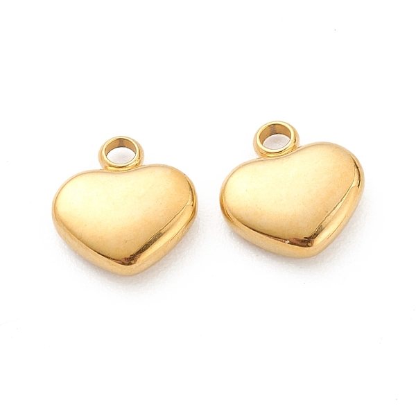 PandaHall 304 Stainless Steel Pendants, Heart, Golden, 10x9x3mm, Hole: 1.6mm 304 Stainless Steel Heart
PandaHall 304 Stainless Steel Pendants, Heart, Golden, 10x9x3mm, Hole: 1.6mm 304 Stainless Steel Heart