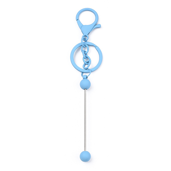 PandaHall Spray Painted Alloy Bar Beadable Keychain for Jewelry Making DIY Crafts, with Alloy Lobster Clasps and Iron Ring, Light Sky Blue...
PandaHall Spray Painted Alloy Bar Beadable Keychain for Jewelry Making DIY Crafts, with Alloy Lobster Clasps and Iron Ring, Light Sky Blue...