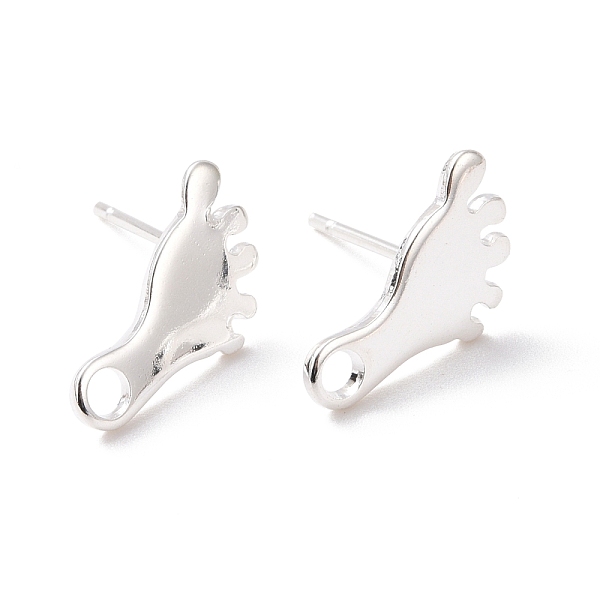 PandaHall 201 Stainless Steel Stud Earring Findings, with Horizontal Loop and 316 Stainless Steel Pin, Foot Print, 925 Sterling Silver...
PandaHall 201 Stainless Steel Stud Earring Findings, with Horizontal Loop and 316 Stainless Steel Pin, Foot Print, 925 Sterling Silver...