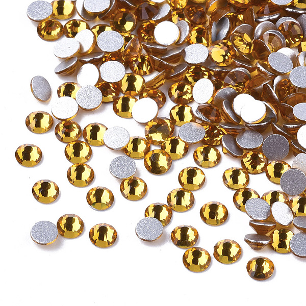 PandaHall Glass Rhinestone Flat Back Cabochons, Back Plated, Faceted, Half Round, Light Topaz, SS10, 2.7~2.8x1mm, about 1440pcs/bag Glass..., Yellow
PandaHall Glass Rhinestone Flat Back Cabochons, Back Plated, Faceted, Half Round, Light Topaz, SS10, 2.7~2.8x1mm, about 1440pcs/bag Glass..., Yellow