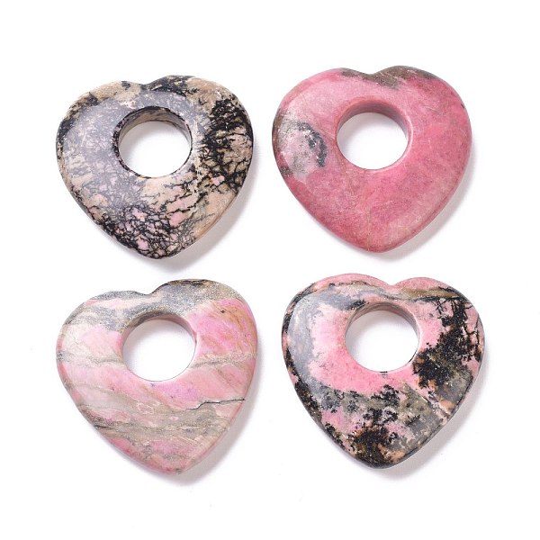 PandaHall Natural Rhodonite Pendants, Heart, 39.5~41.5x40~41.5x7.5~8.5mm, Hole: 12~14.5mm Rhodonite Heart
PandaHall Natural Rhodonite Pendants, Heart, 39.5~41.5x40~41.5x7.5~8.5mm, Hole: 12~14.5mm Rhodonite Heart