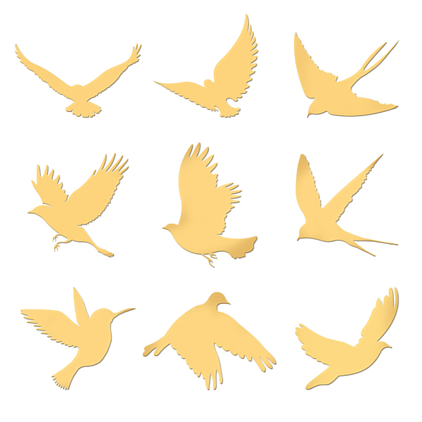 PandaHall 9Pcs Nickel Custom Self-adhesive Picture Stickers, Independence Day Metal Decals, Golden, Bird, 40x40mm Nickel Bird
PandaHall 9Pcs Nickel Custom Self-adhesive Picture Stickers, Independence Day Metal Decals, Golden, Bird, 40x40mm Nickel Bird