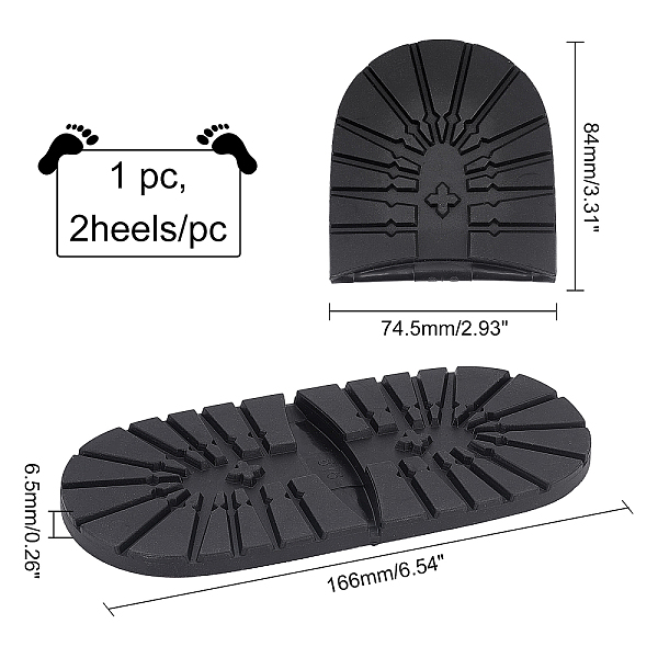 PandaHall AHANDMAKER Shoe Replacement Rubber Out Sole, Durable Rubber Half Sole and Heels Raised Grain Repair Sole Pad Shoe Repair..., Black
PandaHall AHANDMAKER Shoe Replacement Rubber Out Sole, Durable Rubber Half Sole and Heels Raised Grain Repair Sole Pad Shoe Repair..., Black