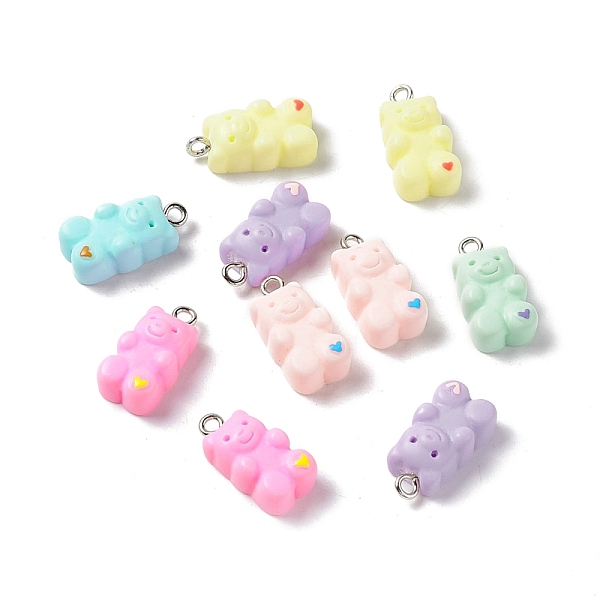 PandaHall Opaque Resin Pendants, with Platinum Tone Iron Loops, Bear Charms with Heart, Mixed Color, 20x10x7.5mm, Hole: 2mm Iron+Resin Bear..., Multicolor
PandaHall Opaque Resin Pendants, with Platinum Tone Iron Loops, Bear Charms with Heart, Mixed Color, 20x10x7.5mm, Hole: 2mm Iron+Resin Bear..., Multicolor