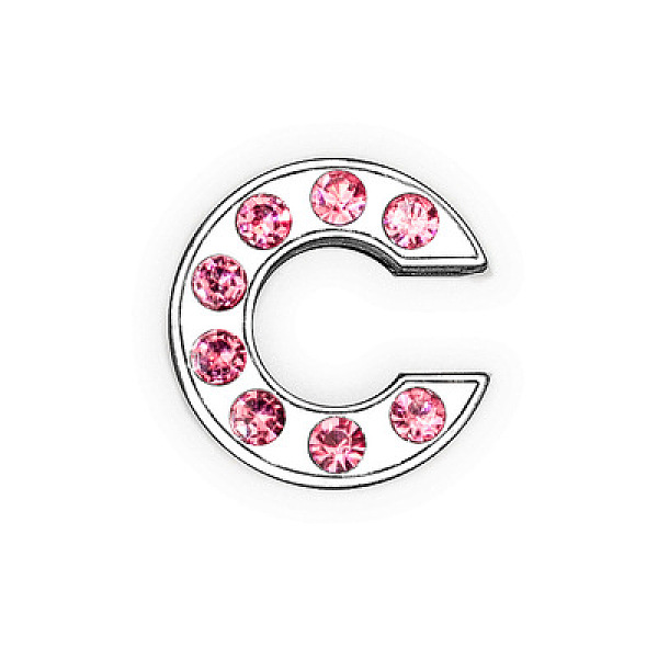 PandaHall Glass Rhinestone Slide Charms, with Platinum Tone Alloy Finding, Mixed Color, Letter.C, 12mm, Hole: 8x2mm Alloy+Rhinestone Letter..., Multicolor
PandaHall Glass Rhinestone Slide Charms, with Platinum Tone Alloy Finding, Mixed Color, Letter.C, 12mm, Hole: 8x2mm Alloy+Rhinestone Letter..., Multicolor
