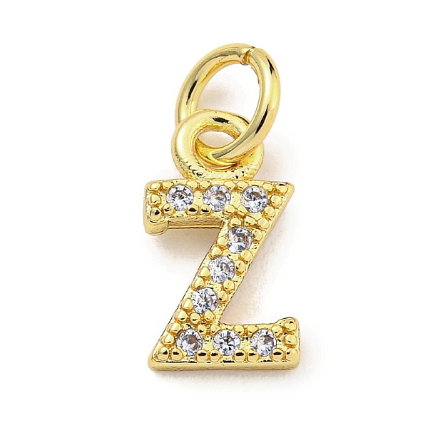 PandaHall Initial Letter Brass with Cubic Zirconia Charms, Real 18K Gold Plated, Long-Lasting Plated, Lead Free & Cadmium Free, Letter Z..., Clear
PandaHall Initial Letter Brass with Cubic Zirconia Charms, Real 18K Gold Plated, Long-Lasting Plated, Lead Free & Cadmium Free, Letter Z..., Clear