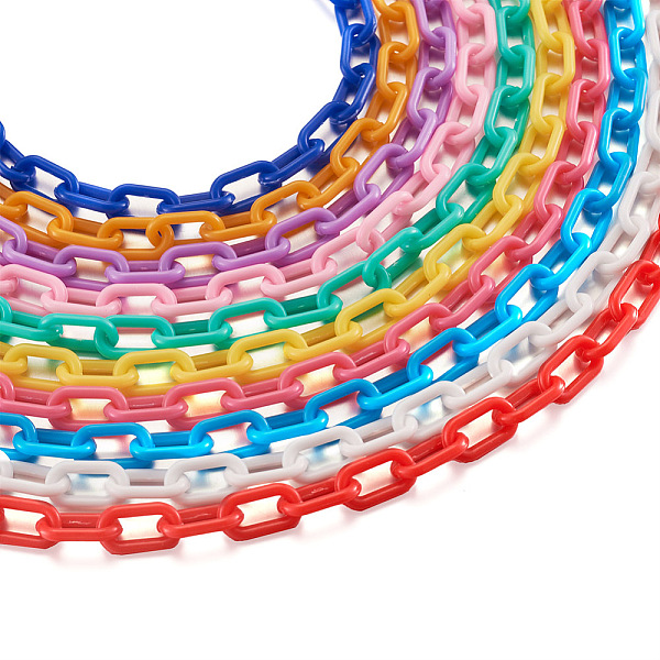 PandaHall Yilisi 40 Strands 10 Colors Handmade Opaque Acrylic Paperclip Chains, Drawn Elongated Cable Chains, Mixed Color, 13x7.5x2mm, 19.88..., Multicolor
PandaHall Yilisi 40 Strands 10 Colors Handmade Opaque Acrylic Paperclip Chains, Drawn Elongated Cable Chains, Mixed Color, 13x7.5x2mm, 19.88..., Multicolor