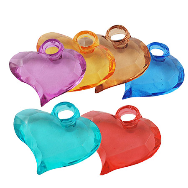 PandaHall Transparent Acrylic Pendant, Faceted Heart, Mixed Color, 17.5mm long, 17mm wide, 4mm thick, hole: 3mm Acrylic Heart Multicolor
PandaHall Transparent Acrylic Pendant, Faceted Heart, Mixed Color, 17.5mm long, 17mm wide, 4mm thick, hole: 3mm Acrylic Heart Multicolor
