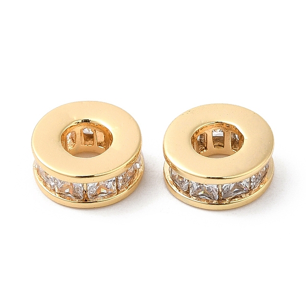 PandaHall Brass Micro Pave Cubic Zirconia Beads, Flat Round, Real 18K Gold Plated, 7.5x3mm, Hole: 3.5mm Brass+Cubic Zirconia Flat Round..., Clear
PandaHall Brass Micro Pave Cubic Zirconia Beads, Flat Round, Real 18K Gold Plated, 7.5x3mm, Hole: 3.5mm Brass+Cubic Zirconia Flat Round..., Clear