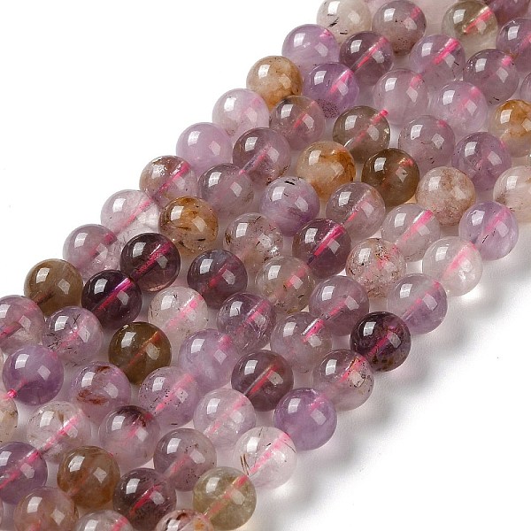 PandaHall Natural Purple Rutilated Quartz Beads Strands, Round, 8mm, Hole: 0.9mm, about 46pcs/strand, 15.35''(39cm) Rutilated Quartz Round
PandaHall Natural Purple Rutilated Quartz Beads Strands, Round, 8mm, Hole: 0.9mm, about 46pcs/strand, 15.35''(39cm) Rutilated Quartz Round