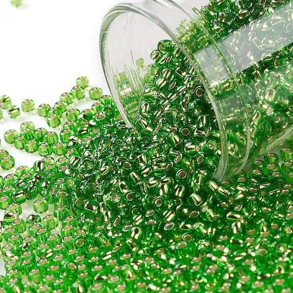 PandaHall TOHO Round Seed Beads, Japanese Seed Beads, (27) Silver Lined Peridot, 11/0, 2.2mm, Hole: 0.8mm, about 1103pcs/10g Glass Green
PandaHall TOHO Round Seed Beads, Japanese Seed Beads, (27) Silver Lined Peridot, 11/0, 2.2mm, Hole: 0.8mm, about 1103pcs/10g Glass Green