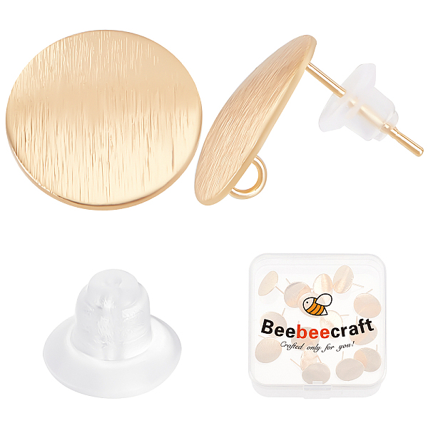 PandaHall Beebeecraft 20Pcs Brass Stud Findings, with Vertical Loops, Flat Round, Nickel Free, with 50Pcs Eco-Friendly Plastic Ear Nuts...
PandaHall Beebeecraft 20Pcs Brass Stud Findings, with Vertical Loops, Flat Round, Nickel Free, with 50Pcs Eco-Friendly Plastic Ear Nuts...