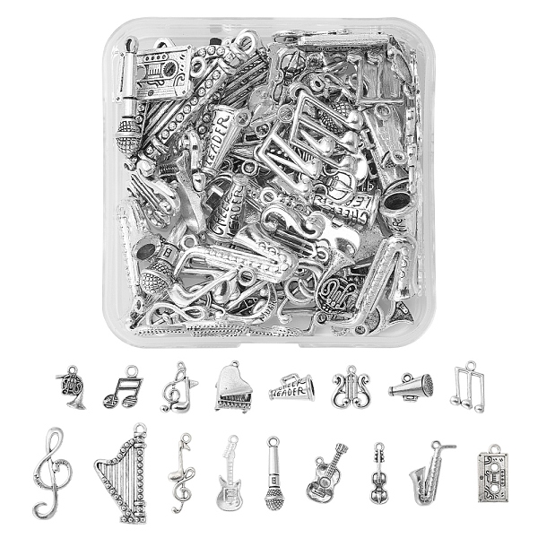 PandaHall 72Pcs 18 Styles Tibetan Style Alloy Pendant, DIY Jewelry Bracelet Necklace Accessories, Mixed Shapes, Antique Silver...
PandaHall 72Pcs 18 Styles Tibetan Style Alloy Pendant, DIY Jewelry Bracelet Necklace Accessories, Mixed Shapes, Antique Silver...
