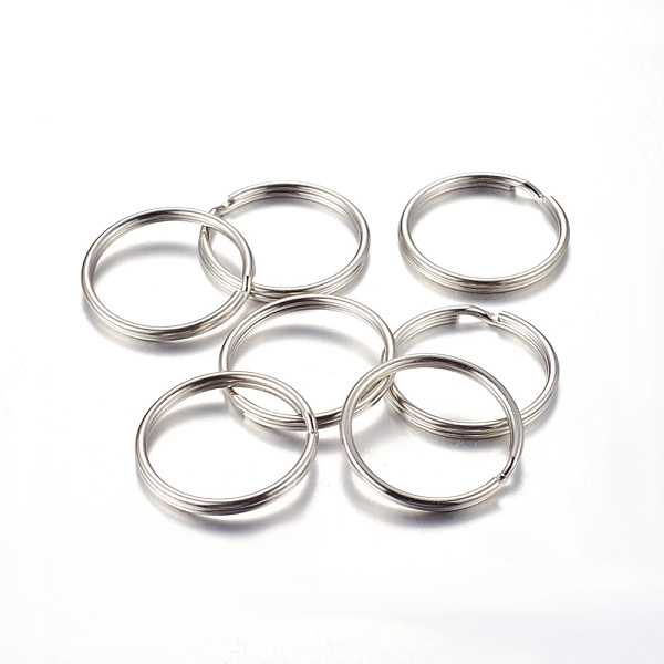 PandaHall Iron Split Key Rings, Keychain Clasp Findings, Platinum, 30x3mm, Inner Diameter: 26mm Iron Ring
PandaHall Iron Split Key Rings, Keychain Clasp Findings, Platinum, 30x3mm, Inner Diameter: 26mm Iron Ring