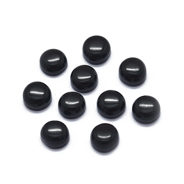 PandaHall Natural Obsidian Cabochons, Half Round/Dome, 4x1.5~2.5mm Obsidian Half Round
PandaHall Natural Obsidian Cabochons, Half Round/Dome, 4x1.5~2.5mm Obsidian Half Round