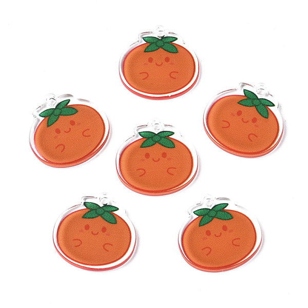 PandaHall Translucent Acrylic Pendants, Double-Faced Printed, Orange, Coral, 21.5x21.5x2mm, Hole: 2mm Acrylic Fruit Red
PandaHall Translucent Acrylic Pendants, Double-Faced Printed, Orange, Coral, 21.5x21.5x2mm, Hole: 2mm Acrylic Fruit Red