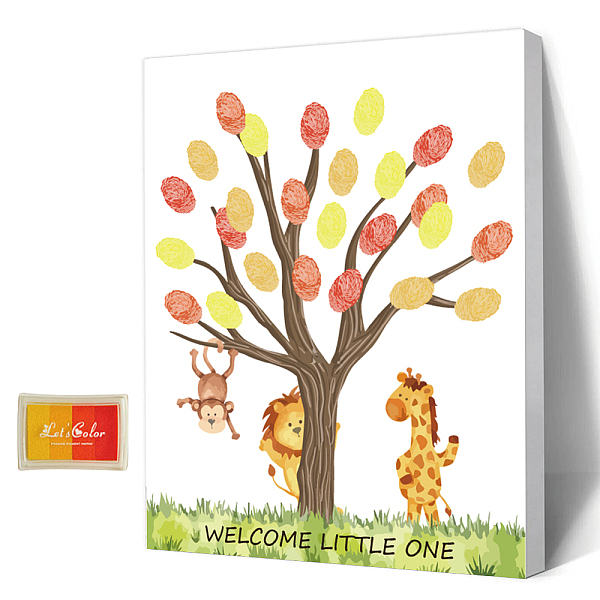 PandaHall AHANDMAKER Baby Shower Guest Book Animals Theme Baby Gender Reveal Fingerprint Tree Fingerprint Tree Canvas Personalized...
PandaHall AHANDMAKER Baby Shower Guest Book Animals Theme Baby Gender Reveal Fingerprint Tree Fingerprint Tree Canvas Personalized...