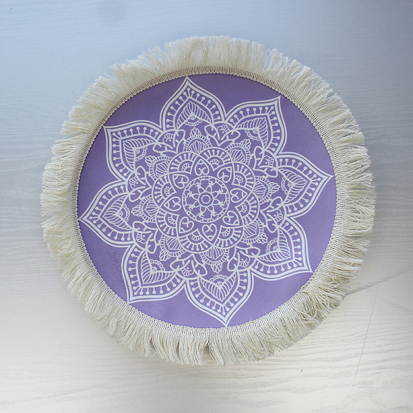 PandaHall Bohemia Polyester Coaster Mats, Tassel Hot Pads, for Cooking Baking, Flat Round with Flower Pattern, Medium Purple, 320mm...
PandaHall Bohemia Polyester Coaster Mats, Tassel Hot Pads, for Cooking Baking, Flat Round with Flower Pattern, Medium Purple, 320mm...