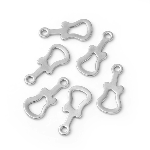PandaHall 201 Stainless Steel Charms, Cut-Out, Guitar, Stainless Steel Color, 14x6x0.6~0.8mm, Hole: 1.4mm 201 Stainless Steel Musical...
PandaHall 201 Stainless Steel Charms, Cut-Out, Guitar, Stainless Steel Color, 14x6x0.6~0.8mm, Hole: 1.4mm 201 Stainless Steel Musical...