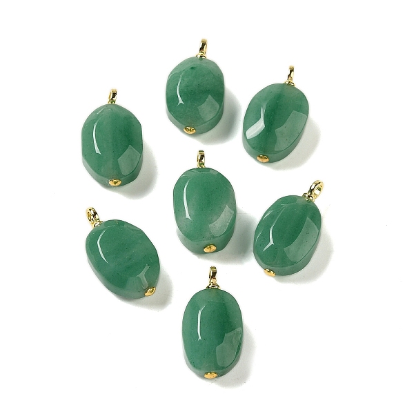 PandaHall Natural Green Aventurine Pendants, Faceted Oval Charms with Rack Plating Brass Loops, Real 18K Gold Plated, Long-Lasting Plated...
PandaHall Natural Green Aventurine Pendants, Faceted Oval Charms with Rack Plating Brass Loops, Real 18K Gold Plated, Long-Lasting Plated...