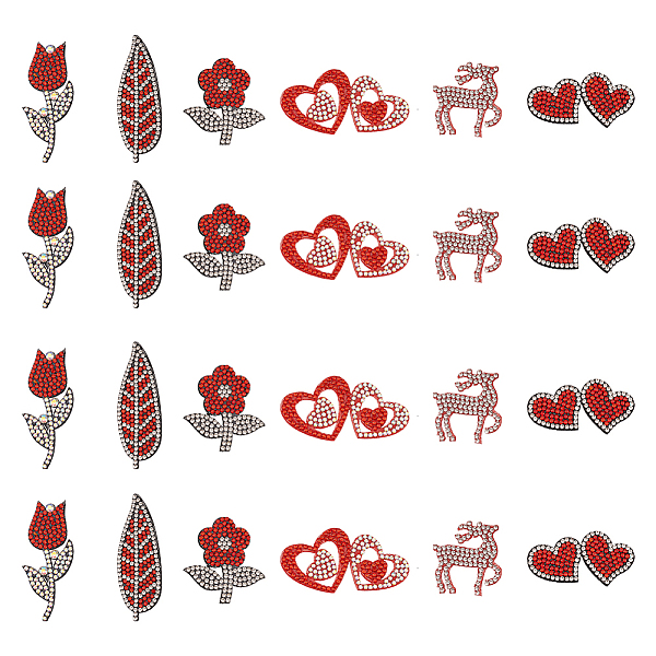 PandaHall Fingerinspire 24Pcs 6 Style Valentine's Day Theme Appliques, Felt & Rhinestone Ornament Accessories, Mixed Shapes...
PandaHall Fingerinspire 24Pcs 6 Style Valentine's Day Theme Appliques, Felt & Rhinestone Ornament Accessories, Mixed Shapes...