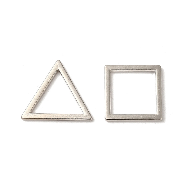 PandaHall 2Pcs 2 Styles Alloy Linking Rings, Cadmium Free & Lead Free, Square & Triangle, Platinum, 20~21.5x20~25x1.8mm, Inner Diameter...
PandaHall 2Pcs 2 Styles Alloy Linking Rings, Cadmium Free & Lead Free, Square & Triangle, Platinum, 20~21.5x20~25x1.8mm, Inner Diameter...