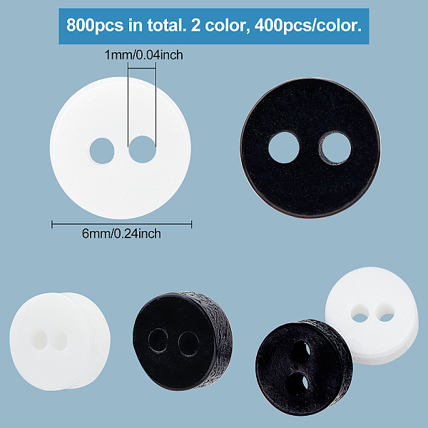 PandaHall FINGERINSPIRE 800Pcs 6mm Mini Resin Buttons Black & White Resin Buttons with Pattern Round Mini Tiny Buttons Small 2 Holes Buttons..., Multicolor
PandaHall FINGERINSPIRE 800Pcs 6mm Mini Resin Buttons Black & White Resin Buttons with Pattern Round Mini Tiny Buttons Small 2 Holes Buttons..., Multicolor